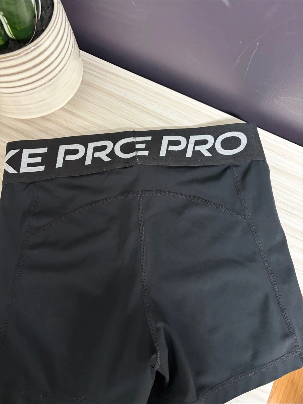Nike Black PRO Compression Training Shorts with Branded Waistband!! EUC 🖤